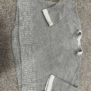 Gray Textured Sweater